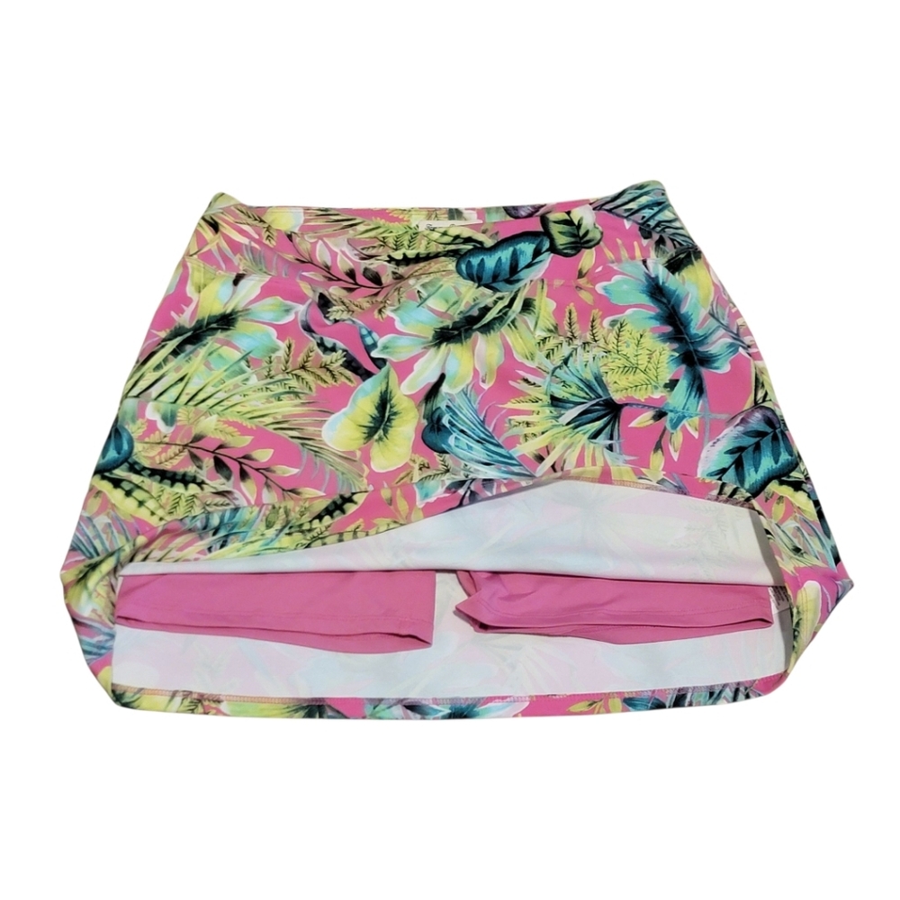 Tommy Bahama Golf Skort‎ Pink and Green Floral Print Size S - Picture 7 of 8